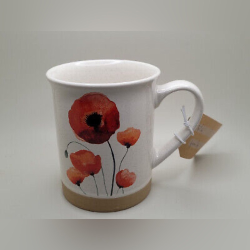 Potters Corner COFFEE MUG POPPY POPPIES New 16 oz Large